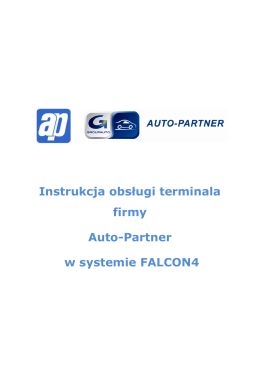 Instrukcja obsługi terminala firmy Auto