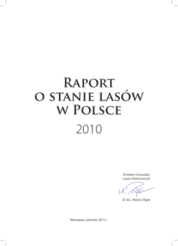 Raport o stanie lasów w Polsce 2010