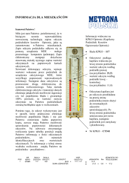 Instrukcja odczytu podzielników ciepła OPTRONIK (wypakowy).