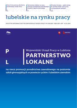 "Lubelskie na rynku pracy" Biuletyn informacyjny Wojewódzkiego