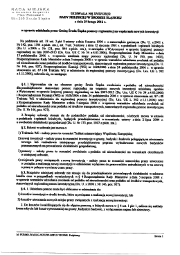 w sprawie udzielania przez Gminę Środa Śląska pomocy