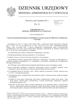 PDF ogłoszony - Dziennik urzędowy - Ministerstwo Administracji i