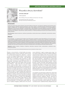 Reprint (PDF) - Estetologia Medyczna i Kosmetologia