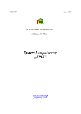 System komputerowy „SPIS”