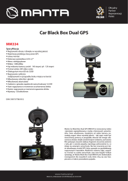 Car Black Box Dual GPS MM334