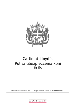 Wzór polisy - Polish Prestige
