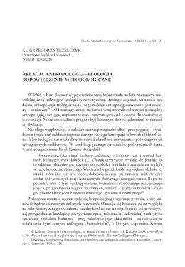 Relacja antropologia-teologia. Dopowiedzenie metodologiczne.pdf