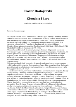 Fiodor Dostojewski - ZBRODNIA I KARA