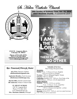 10-19-2014 29 Niedziela Zwykla - St. Helen Parish in Chicago, IL