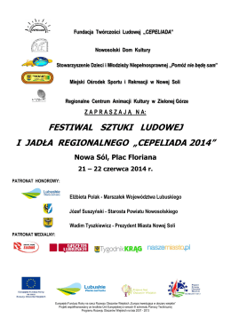 festiwal sztuki ludowej i jadła regionalnego „cepeliada 2014”