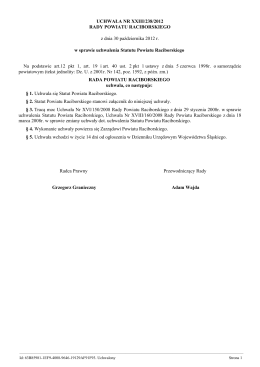 Statut Powiatu Raciborskiego