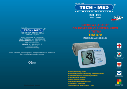 cyfrowy aparat do pomiaru ciśnienia krwi i tętna tma-870 - Tech-Med