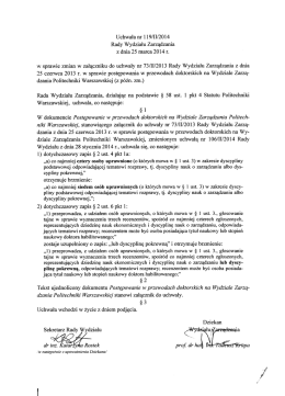 Postępowanie w przewodach doktorskich