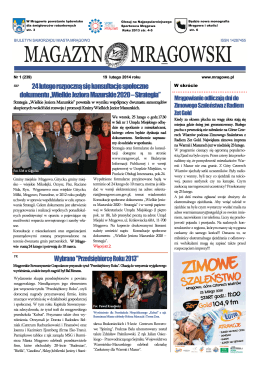 Magazyn Mrągowski nr 1 luty 2014