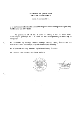 Strategia Zr&oacute;wnoważonego Rozwoju