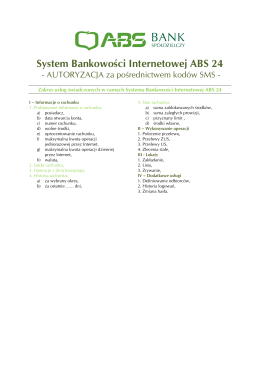 System Bankowości Internetowej ABS 24
