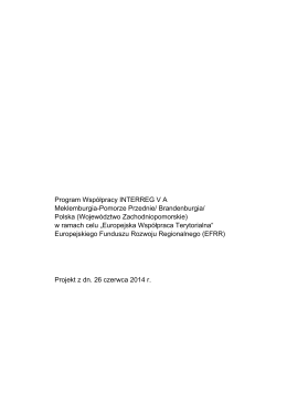 INTERREG VA MV-BB-PL Program Wspolpracy projekt 26.06