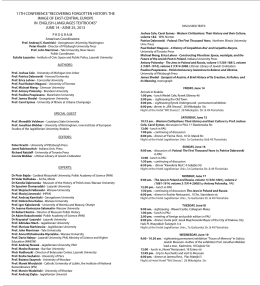 Program XI Konferencji