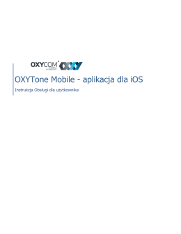 OXYTone Mobile - aplikacja dla iOS