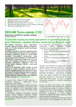 2010-08 News emisje CO2 - Handel