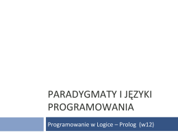 Programowanie w logice - Prolog