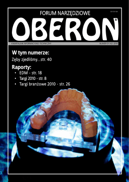 numer 01 (42) 2010 - Forum Narzędziowe Oberon