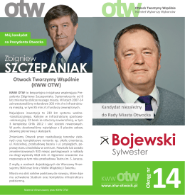 Sylwester Bojewski - KWW Otwock Tworzymy Wspólnie