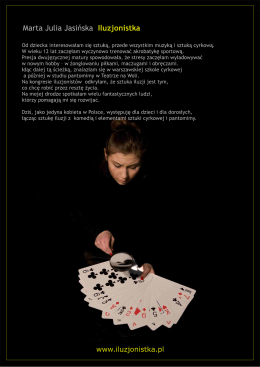 Marta Julia Jasińska Iluzjonistka
