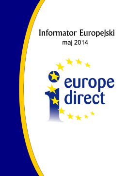 Informator Europejski – Maj 2014 - Europe Direct Bielsko
