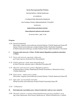 Program konferencji (pdf) - Fundacja Polsko