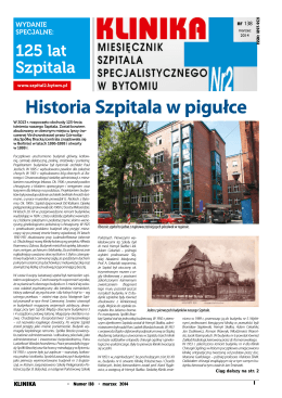 Marzec 2014.pdf - Szpital Specjalistyczny nr 2 w Bytomiu
