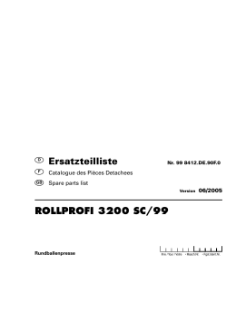 ROLLPROFI 3200 SC/99 Ersatzteilliste - Hanki