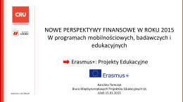Program Erasmus+ - Biuro Międzynarodowych Projektów