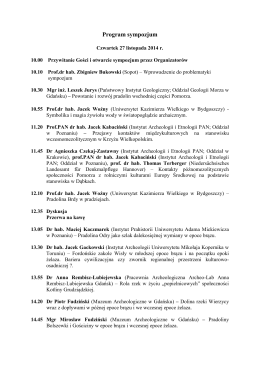 Program (PDF) - Muzeum Archeologiczne w Gdańsku