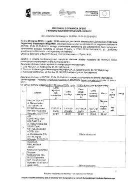 Protok&oacute;ł - Federacja Mazowia