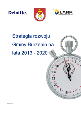 Strategia rozwoju Gminy Burzenin na lata 2013