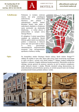 e-broszura - Hotel Amber (Kraków)