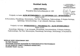 Rozkład Jazdy - ZDKiUM Wałbrzych