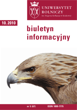 Biuletyn Informacyjny UR w Krakowie nr 5 (67)