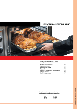 Katalog FAGOR dla urządzeń niemodularnych na rok 2012