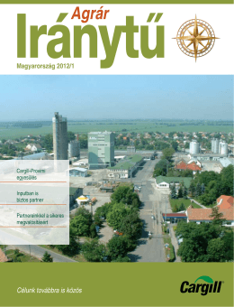 Cargill Magyarország hírlevél 2012. I. negyedév