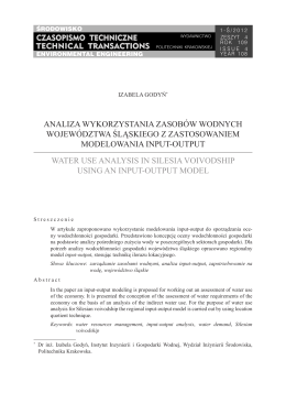 Selected parameters of water quality of the swimming pools port in
