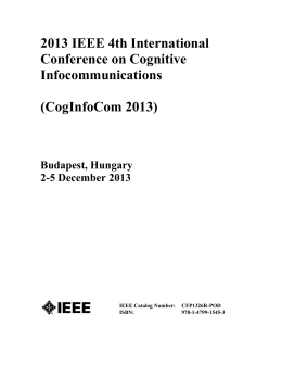 CogInfoCom 2013 - Proceedings.com