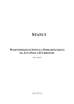 1.Statut - wersja ujednolicona luty 2014