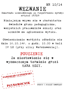 Wezwanie do zapłaty