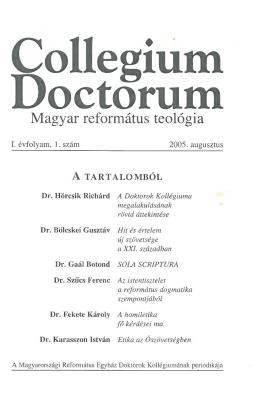 A Collegium Doctorum 2005. évi száma PDF 7,2 MB
