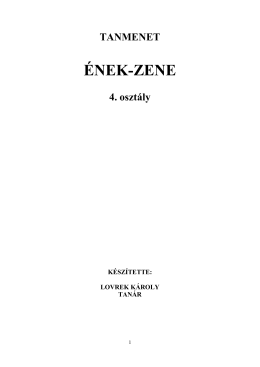 ÉNEK-ZENE - Comenius