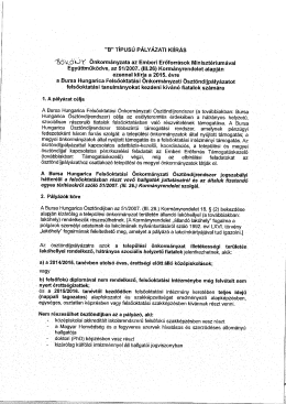 "B" T&Iacute;PUS&Uacute; P&Aacute;LY&Aacute;ZATI KI&Iacute;R&Aacute;S