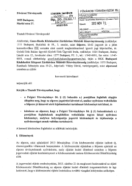 " " - -- r v - . FŐVÁROSI TÖRVÉNYSZEK15.