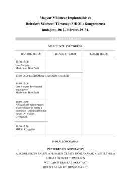Kongresszus 2012 - Programfüzet áttekintő (PDF)